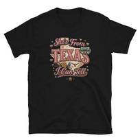 Shes from Texas I Can Tell Retro T Shirt XL
