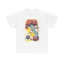 Sushi Attack Funny Graphic T Shirt Jokes Unisex Heavy Cotton Tee M