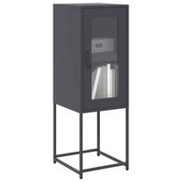 Komoda Antracyt 36X39X107 Cm Stal Walcowana Na Zimno
