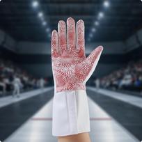 Fencing Competition Hand Grip Surface Fingered Glove AntiSlip Protection Right L