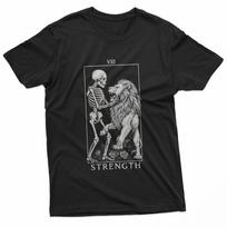 Major Arcana Strength VIII Skeleton and Lion T-Shirt XXXL