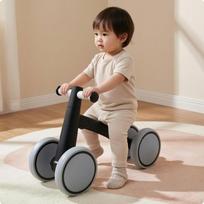 4Wheel Balance Bike Pedal Lightweight Young Child Glider for Children, Beginners,