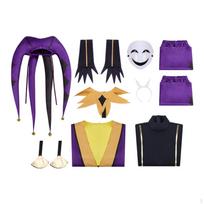 Court Fool Costume Including a Facial Covering Halloween Theatrical for