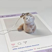 Lovely 3D Flocked Otter Pendant Keychain Cute Cartoon Backpack Charm Fashion Animal Keyring Bag Hanging Decoration Accessories A4