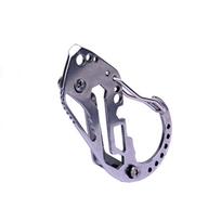 Stainless Keychain - Multi-Function Key Clip Pocket Tool for Outdoor Travel One Size