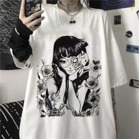 New Tomie Junji Ito 90s Anime Manga T-shirt Gothic Horror Manga Anime T Shirt M