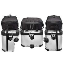 Motorcycle Rear Rack Luggage Bag Set BMW R1300GS R1200GS Waterproof Side Panniers 30L Capacity Black Two Side Bags juoda