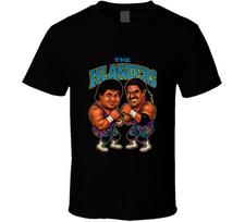 The Islanders Tag Team Retro Wrestling Legend Caricature Unisex T-Shirt L