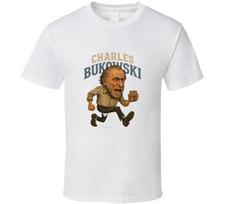 Charles Bukowski Historical Poet Retro Caricature Unisex T-Shirt XXXL