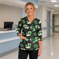Women's Halloween Costume V-Neck Top with Pockets - Short Sleeve XXXL