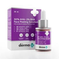 The Derma Co 30% AHA + 2% BHA Peeling Solution | Repairing & Exfoliating | Makes Skin Glow | Cleanses Pores | 30 ml