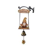 Sunflower Gnome Welcome Doorbell, Outdoor Porch Garden Decor Yard one size ruda