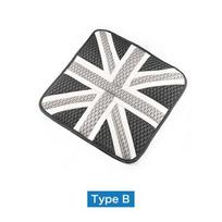 Union Jack Automobilio Sėdynės Užvalkalas Mini Cooper F54 F55 F56 F57 F60 R56 R50 R53 R60 R55 R57 JCW B - Gray Union Jack pilka spalva
