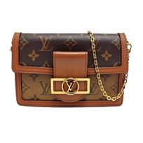 [Pre-Owned] Louis Vuitton Dauphine Chain Wallet 'Brown Monogram Reverse Canvas' - Good #1XK4RLE ONE SIZE
