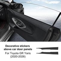 Suede Protect Decor Sticker for Toyota GR Yaris 2020-2026 Car Door Panel 2pcs One Size