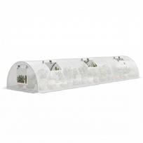 Film Greenhouse, Mini Tunnel Greenhouse with Mesh Window, UV Resistant, Plastic Film, 300 x 80 x 45 cm, White 300 x 80 x 45 cm balta