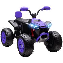 Vaikiškas elektrinis keturratis, 24V elektrinė transporto priemonė su 4 ratais, priekinis žibintas, USB prievadas, MP3 funkcija, 6,5 km/h, 3-8 metai 109 x 68.5 x 76 cm