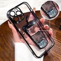 electroplating mobile phone case for iPhone 13 12 11 14 15 Pro Max Durable with makeup mirror iPhone 11 Pro Max juoda
