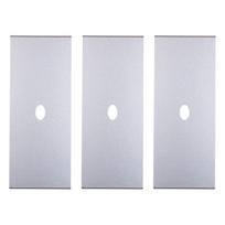 RPB-4 Gitaros pedalų lenta Meistriškumo efektų pedalų lenta RockBoard Hide Power Gitaros efektų pedalų lentos 3 Pieces sidabras