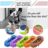 Šluostės šlepetės Kojų kojinės Šluostės kepurės Daugiafunkcinės grindų valymo tinginio batų uždangalai Dulkių plaukų valiklis Random colors