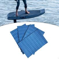 4 Pieces Surfboard Traction Pad deck Grip Pad, Anti Slip Boat Decking Sheet for Longboard, tamsiai mėlyna spalva