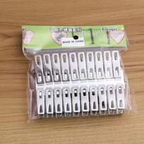 20 Nerūdijančio plieno plokščiaburnių spaustukų be vinių drabužiams, kojinėms, drabužių pakaboms ir antklodėms džiovinti 20pcs