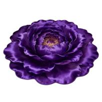 3D Flower Area Rug Optical Illusion Floral Pattern Velvet Carpet Non-Slip Plush Floor Mat for Living Room Bedroom Nursery Entryway 40cm violetinė