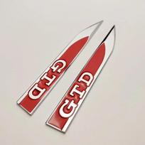 New 1PCS 3D Metal Car Body Side Fender Badge For Volkswagen VW Golf 7 6 5 GTD GLI Logo Sticker Emblem Decals Styling Access