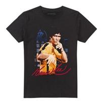 Bruce Lee Unisex Adult Yellow Jumpsuit T-Shirt S juoda