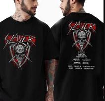 Slayer UK Tour 2025 TShirt Cardiff July 3 Concert Merch S4XL Unisex T-Shirt XXXL