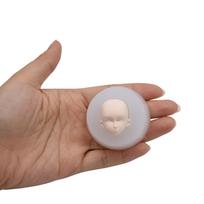 Baby Face Silicone Molds Baking Tools Handmade Fairy Head Clay Mold Sugarcraft Chocolate Mold Candle Decor Silicone Mold
