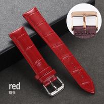 Smart Watch Strap in Genuine Cowhide Leather with Gold Buckle - Compatible with Huawei, Apple, and Samsung Watches. 24mm