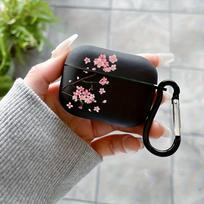 Pink floral design headphone protective case for Airpods 3/4/PRO/PRO 2/PRO 3 anti drop frosted texture AIRPODSPRO2