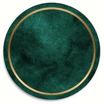 Žalias ir auksaspalvis apvalus kilimas - 2D plokščias neslystantis grindų kilimėlis Velykoms - Plaunamas vidaus ir lauko šventinis dekoras Plotas kilimas Diameter 60cm blue