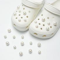 Pearl Shoe Charms Set for Clogs Compatible with Ventilation Holes Durable Lightweight Accessories for Shoes and Sandals One Size