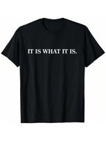 It Is What It Is.  Funny T-Shirt S įvairiaspalvis