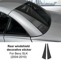 Anglies Pluošto Stiliaus Interjero Lipdukas Mercedes-Benz SLK R171 2004-2010 Galinio Stiklo Skydeliui Carbon Fiber Pattern juoda