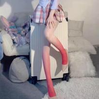 Women Sexy Pantyhose Tights Gradient Girl Candy Color Pantyhose Spring Summer Thin Transparent Female Stockings Hosiery One Size