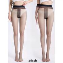 2Pairs Set Women Tights 0D Ultra Sheer Sexy Breathable Elastic Pantyhoses Slim Stockings High Waist Nature Effect Sun Protection 150-173(40-65kg)