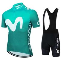 Mens Cycling Jersey Set Breathable Quick-Dry Mountain Bike Apparel UV Protection Riding Gear XS