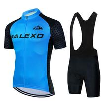 Mens Cycling Jersey Set Breathable Quick-Dry Mountain Bike Apparel SALEXO Performance Riding Wear XS