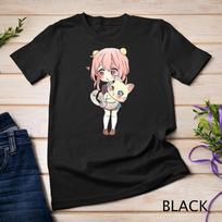 Womens Anime and Cats Lover for Teen Manga kawaii Graphic Otaku Unisex T-shirt 1 M