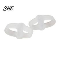 Bunion Relief Spacer 1 Pair Toe Separator for Overlapping Toes, Soft SEBS Corrector, All-day Corrector Double Ring Foot Hallux Valgus, Day Night