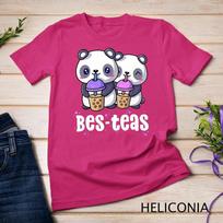 Boba Shirt Women Girls Bes Teas Kawaii Panda Bubble Tea T-Shirt Unisex T-shirt 3 S
