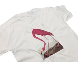 Audubon American Flamingo T-Shirt Pink Vibrant Print 2XL