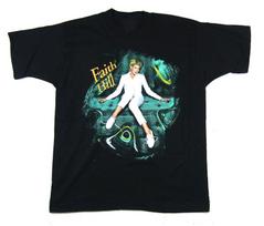 Vintage Faith Hill Star Heavy Cotton Black S-4XL Classic Men Women Shirt CM693 S