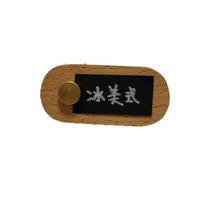 Handmade Price Tag Stands Walnut Wood Small Price Display Card Price Display Sign  Tabletop beech