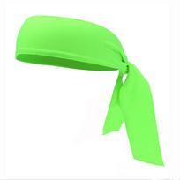 Breathable Pirate Headband Anti-sweat Sweat-absorbing Headband Tennis Headband  Running Yoga fluorescencinė žalia spalva