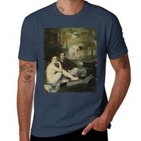 Unisexet Luncheon on the Grass Le Djeuner sur lherbe (1863) TShirt Work Basic Short Sleeve Top S