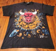 Chicago Bulls Vintage Tee Large Tultex Changes 90s Exploding Basketball Rare Unisex T-Shirt S